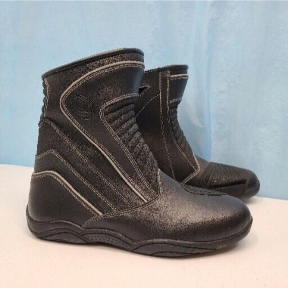 Vulcan Performance Black Motorcycle Moto Riding Side Zip Boots Men's size 9 US - Picture 3 of 7